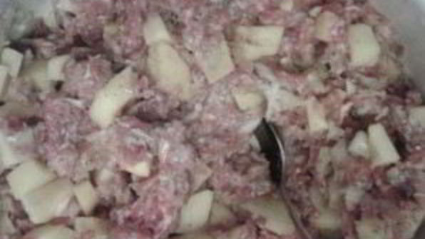 манты из слоеного теста