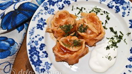 Манты на сковороде