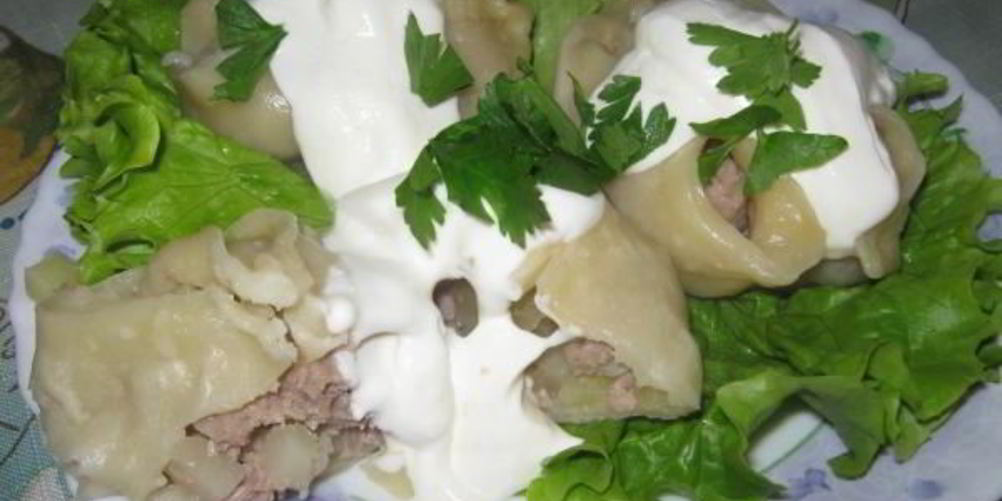 Рецепт мантов с грибами и картошкой