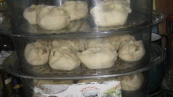 манты с грибами и картошкой