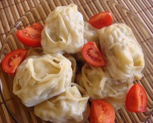 Манты с гусем