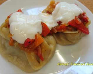 Манты с курицей