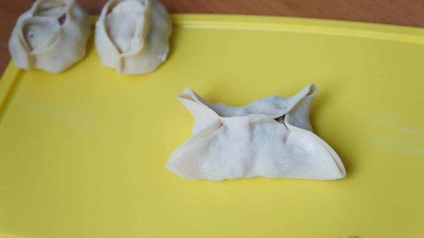 манты с мясом и с тыквой