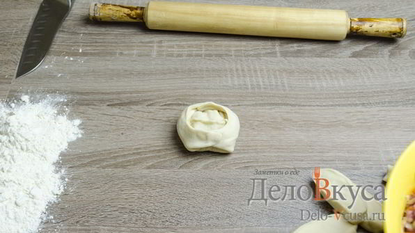 манты с мясом и тыквой в мультиварке