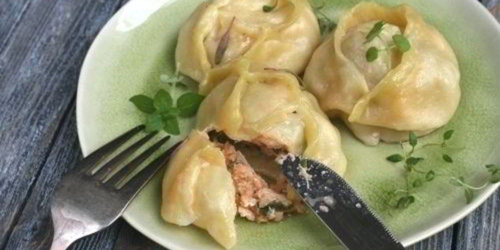Рецепт мантов с рыбой