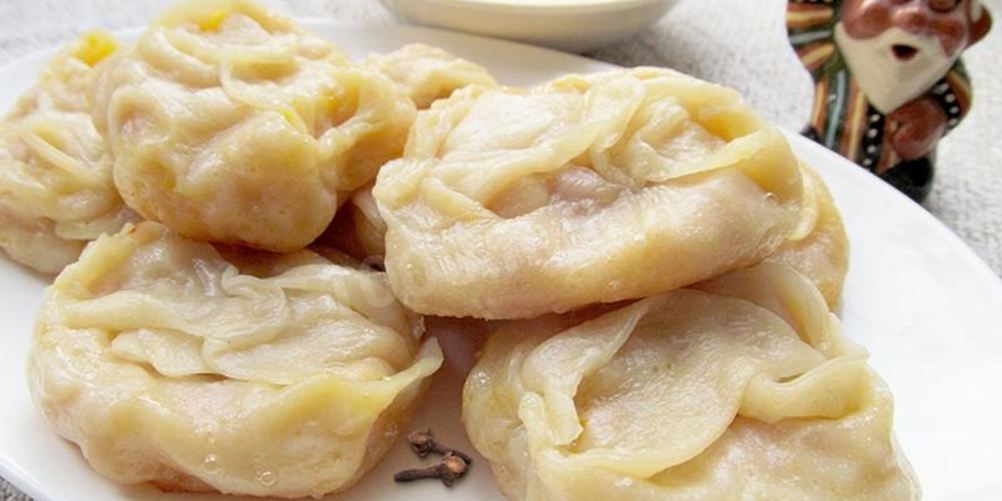 Рецепт мантов с тыквой и луком