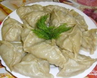 Манты с тыквой и мясом