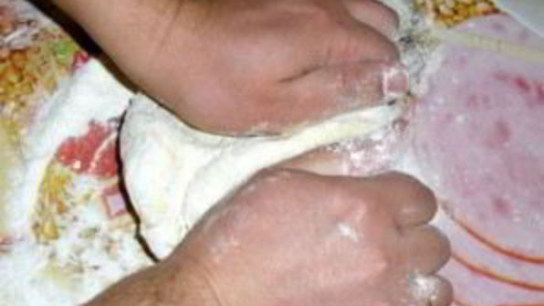 манты с тыквой и мясом