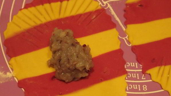 постные манты рыбки с кальмарами