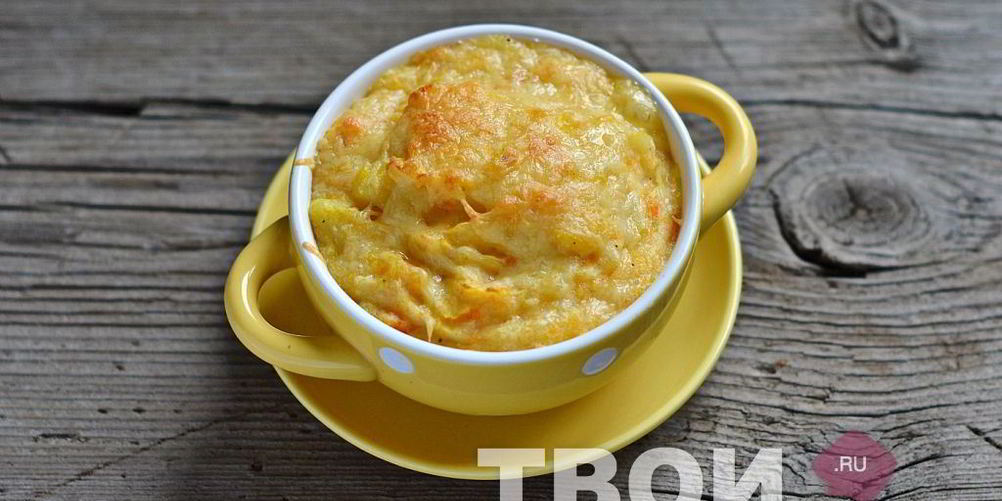 Рецепт морковна-картофельного пюре с сыром