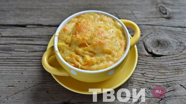 морковно-картофельное пюре с сыром