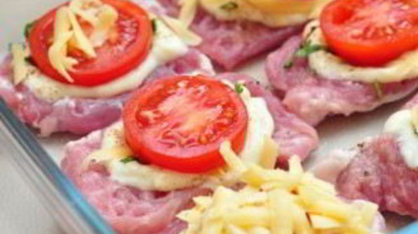 говядина по-французски с помидорами