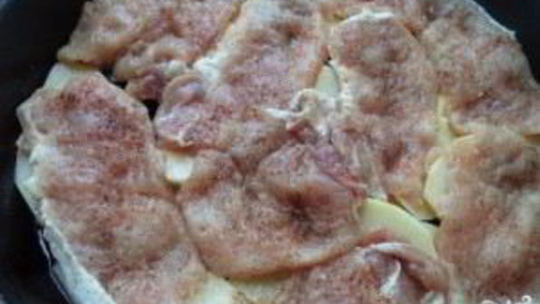 картофель по-французски на сковороде