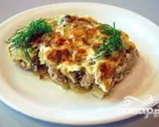 Картофель по-французски с фаршем