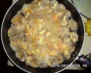 Картошка с мясом по-французски