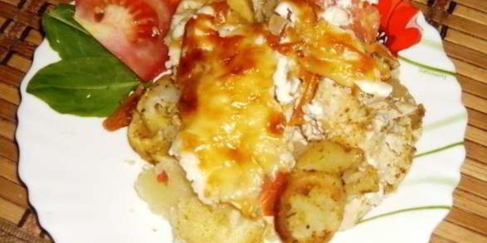 Рецепт курицы по-французски с картошкой