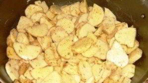 курица по-французски с картошкой