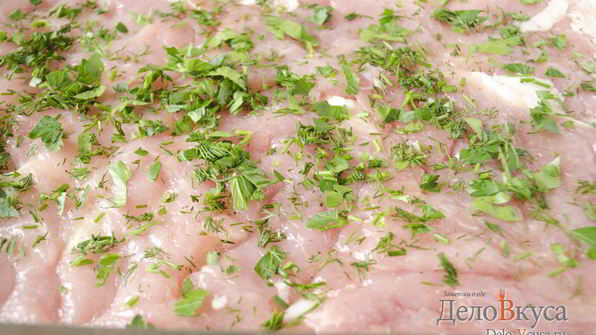 мясо по-французски из свинины с грибами