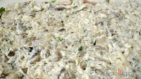 мясо по-французски из свинины с грибами