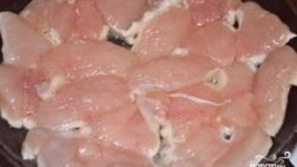 мясо по-французски с курицей