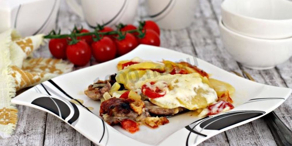 Рецепт мяса по-французски в мультиварке с картофелем