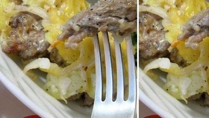 Мясо с картофелем по-французски