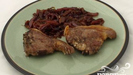 Баранина с луком