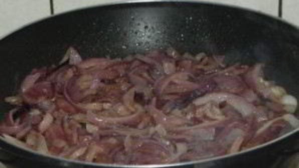 баранина с луком