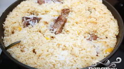 Бараньи ребрышки с рисом