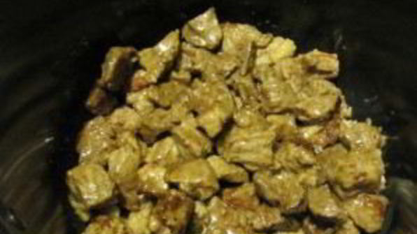 говядина, тушеная с фасолью