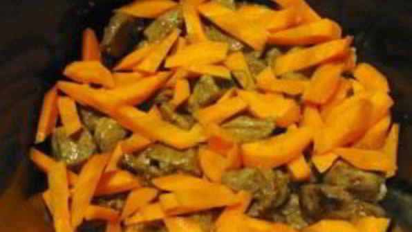 говядина, тушеная с фасолью