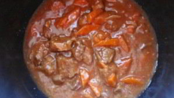 говядина, тушеная с фасолью