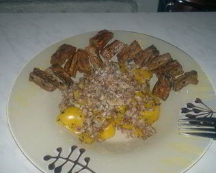 Гречотто с Болгарским перцем и чесноком