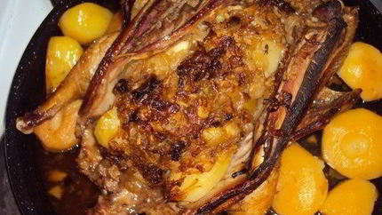 Индоутка с картошкой в духовке