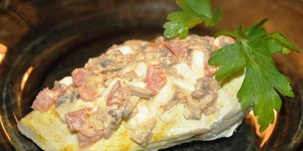 Рецепт куриных грудок с шампиньонами и фетой в пароварке
