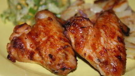 Куриные крылышки в остро-сладком соусе
