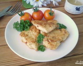 Куриные отбивные кусочками