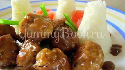 Куриные шарики в глазури