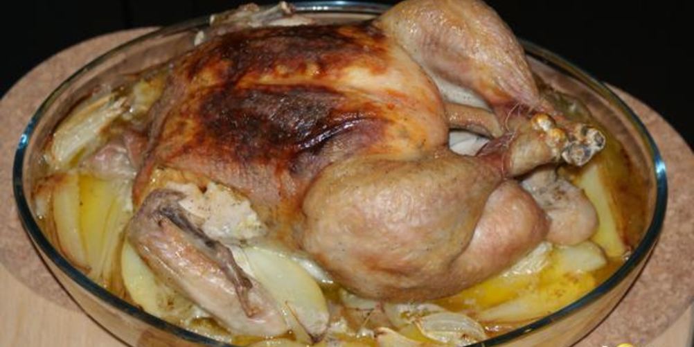 Рецепт курицы на картофеле