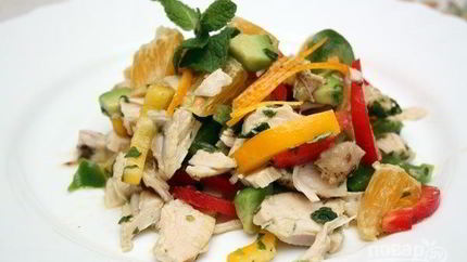 Курица с авокадо