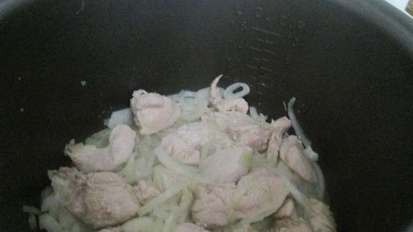 курица с картофелем и фасолью