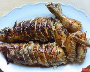 Курица с картофелем и грибами