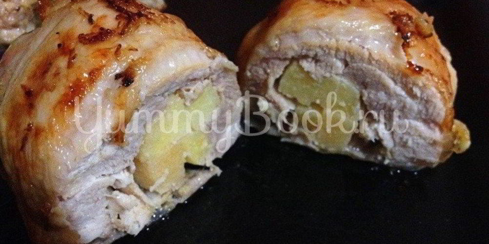 Рецепт курицы в имбирно-апельсиновом маринаде, фаршированная айвой