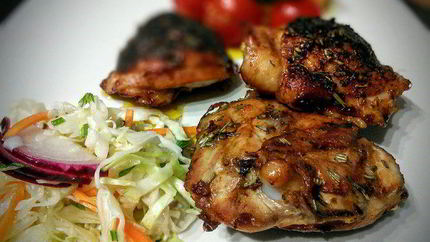 Курица в острой глазури