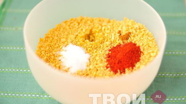 курица в панировке из кукурузных хлопьев