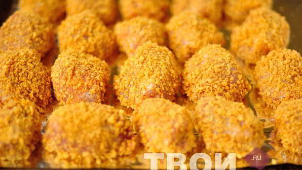 курица в панировке из кукурузных хлопьев