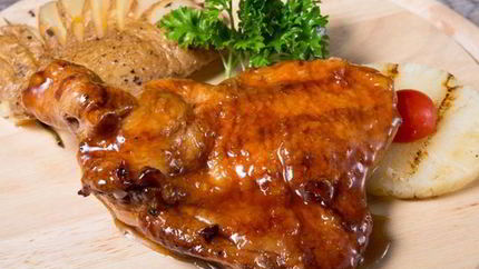 Курица в сладком фруктовом соусе