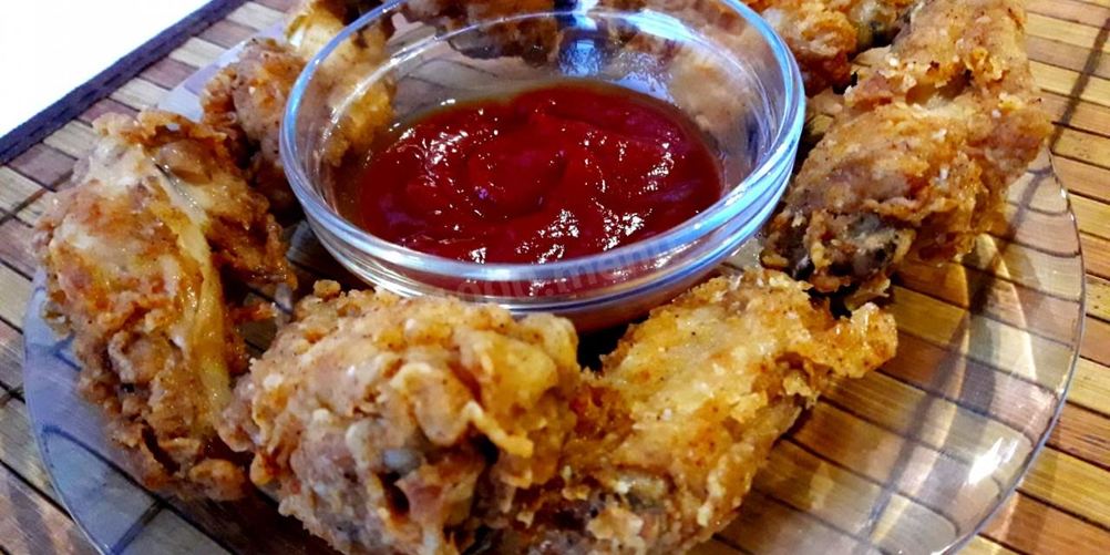 Рецепт острых куриных крылышек во фритюре