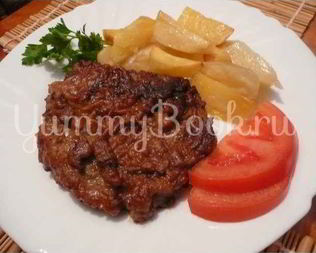 Отбивные в красном вине