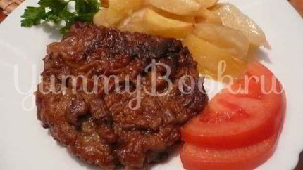 Отбивные в красном вине